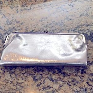 Silver Metallic Double Change Wallet